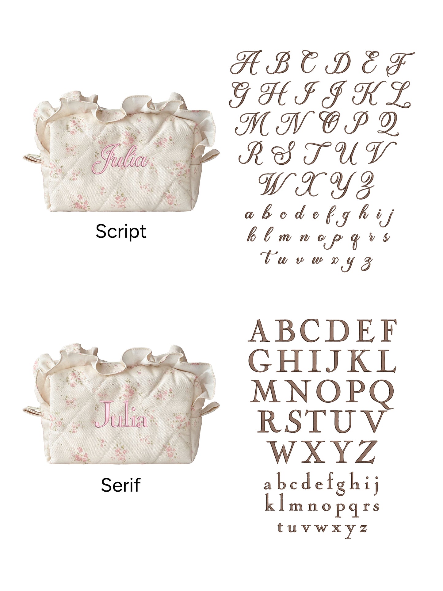 Makeup Pouch - Vanilla Rose