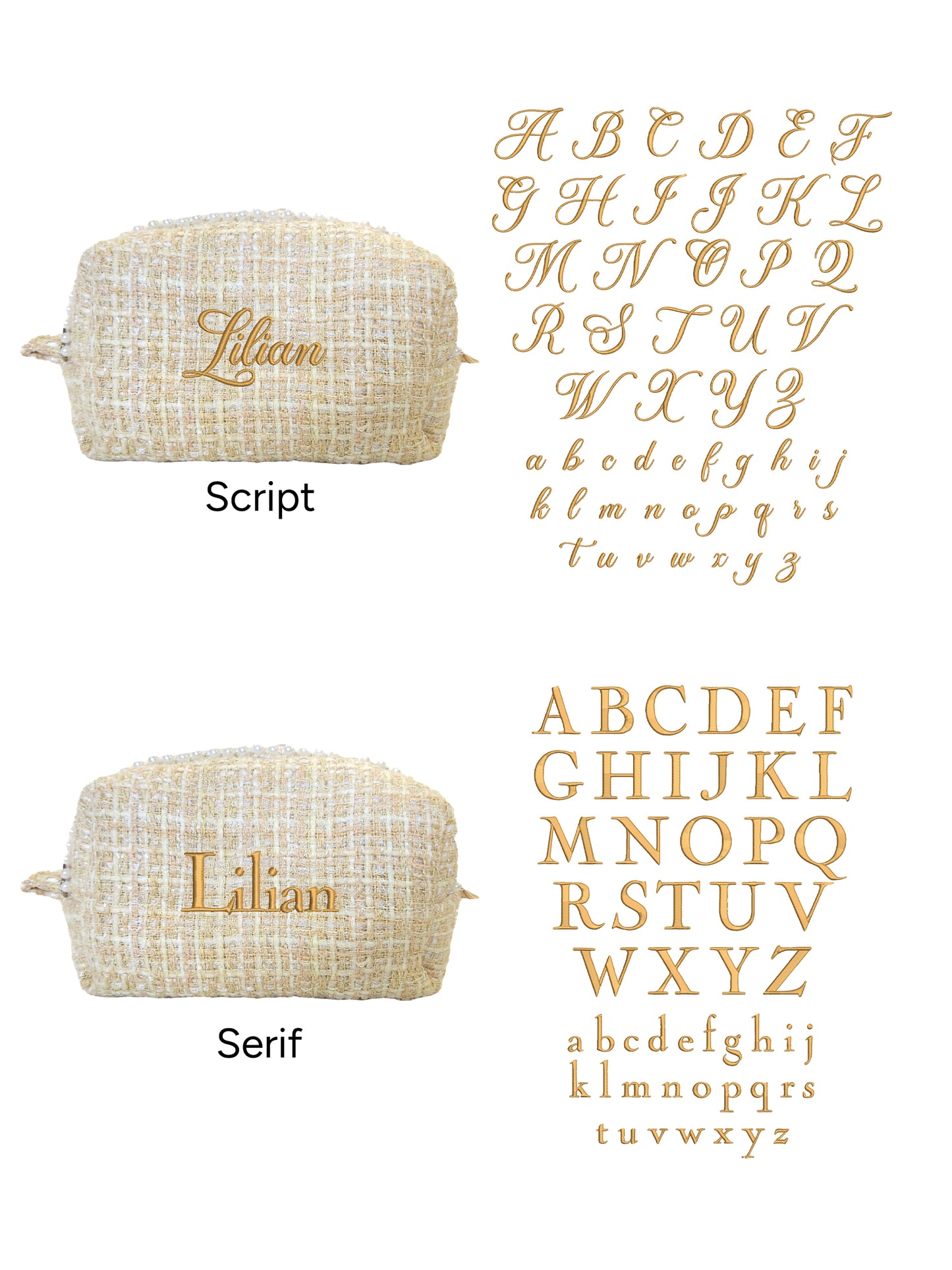 Makeup Pouch - Honey Pearl