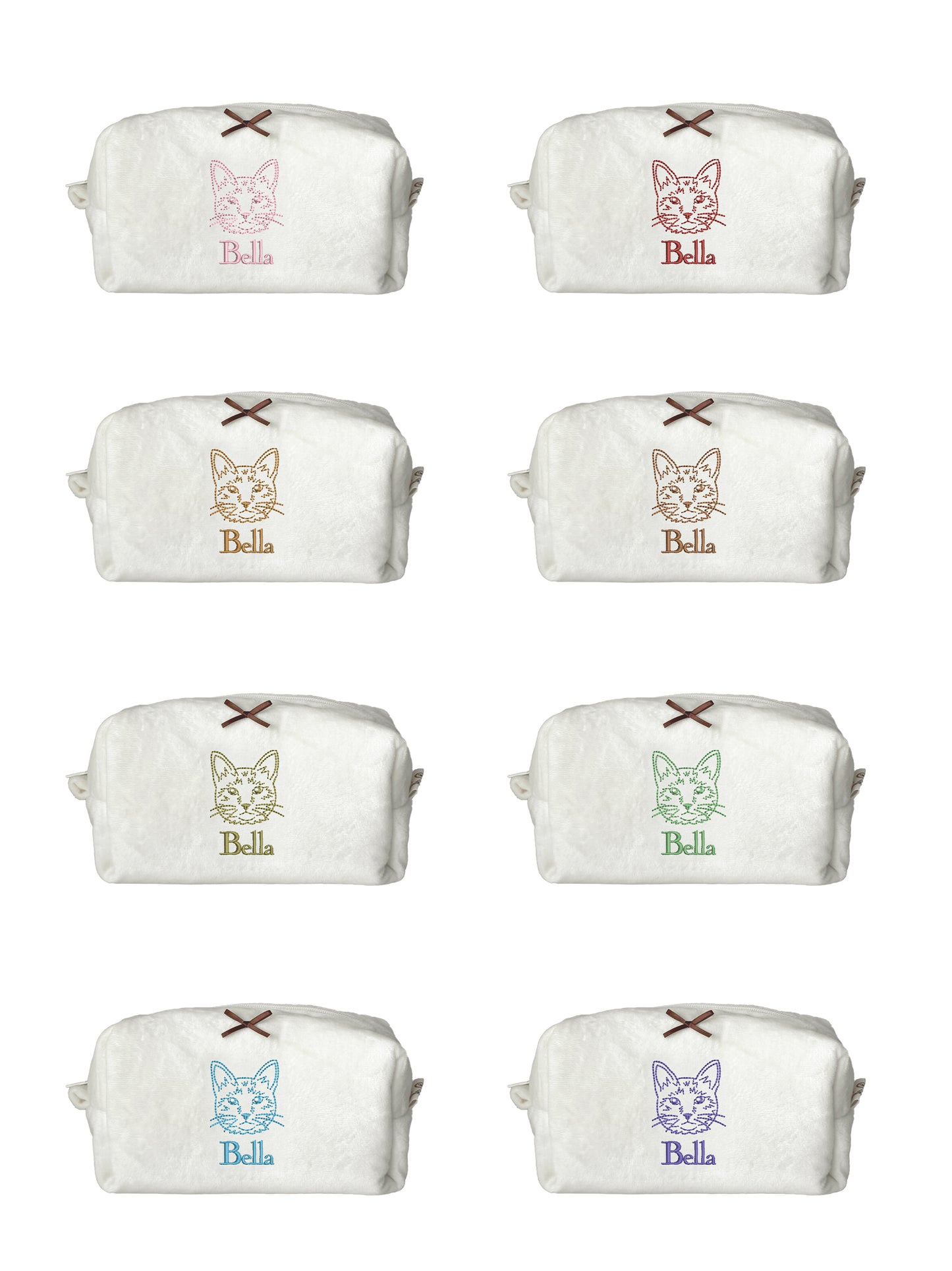 Makeup Pouch - Fuzzy - Custom Pet Image