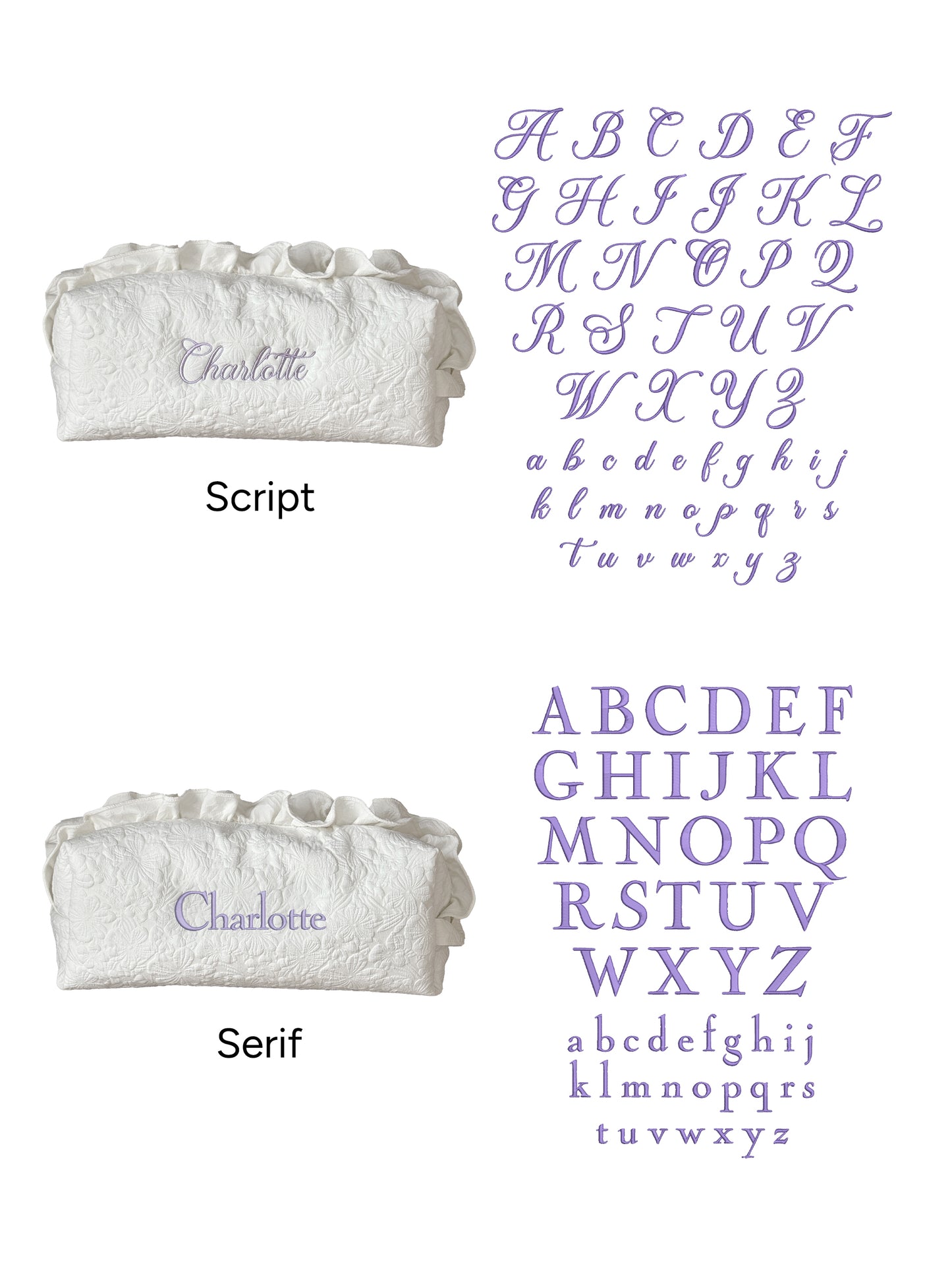 Dyson Airwrap Pouch - White Garden - Custom Name
