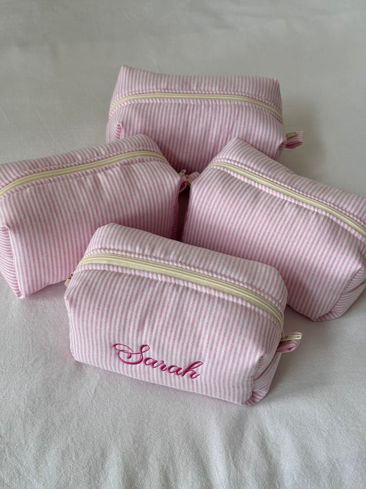 Makeup Pouch - Candy Stripe