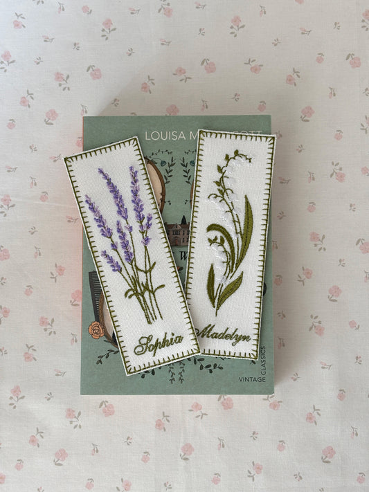 Embroidered Bookmark - Flower