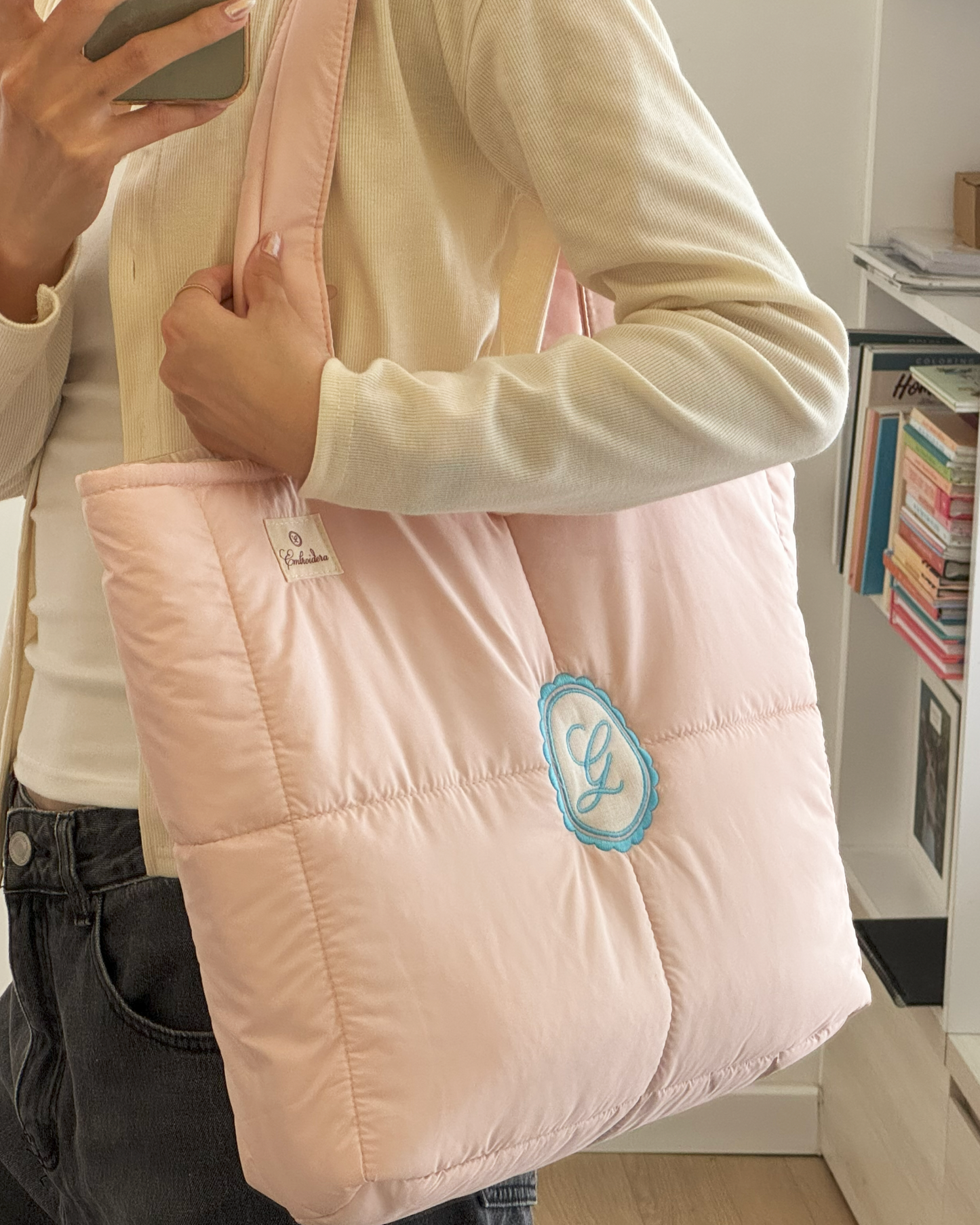 Quilted Bag - Blush Cloud