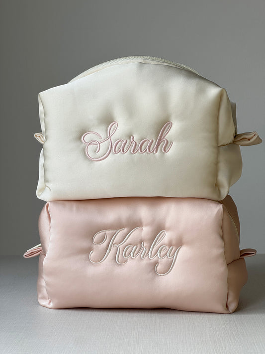 Makeup Pouch - Silk Dream - Custom Name