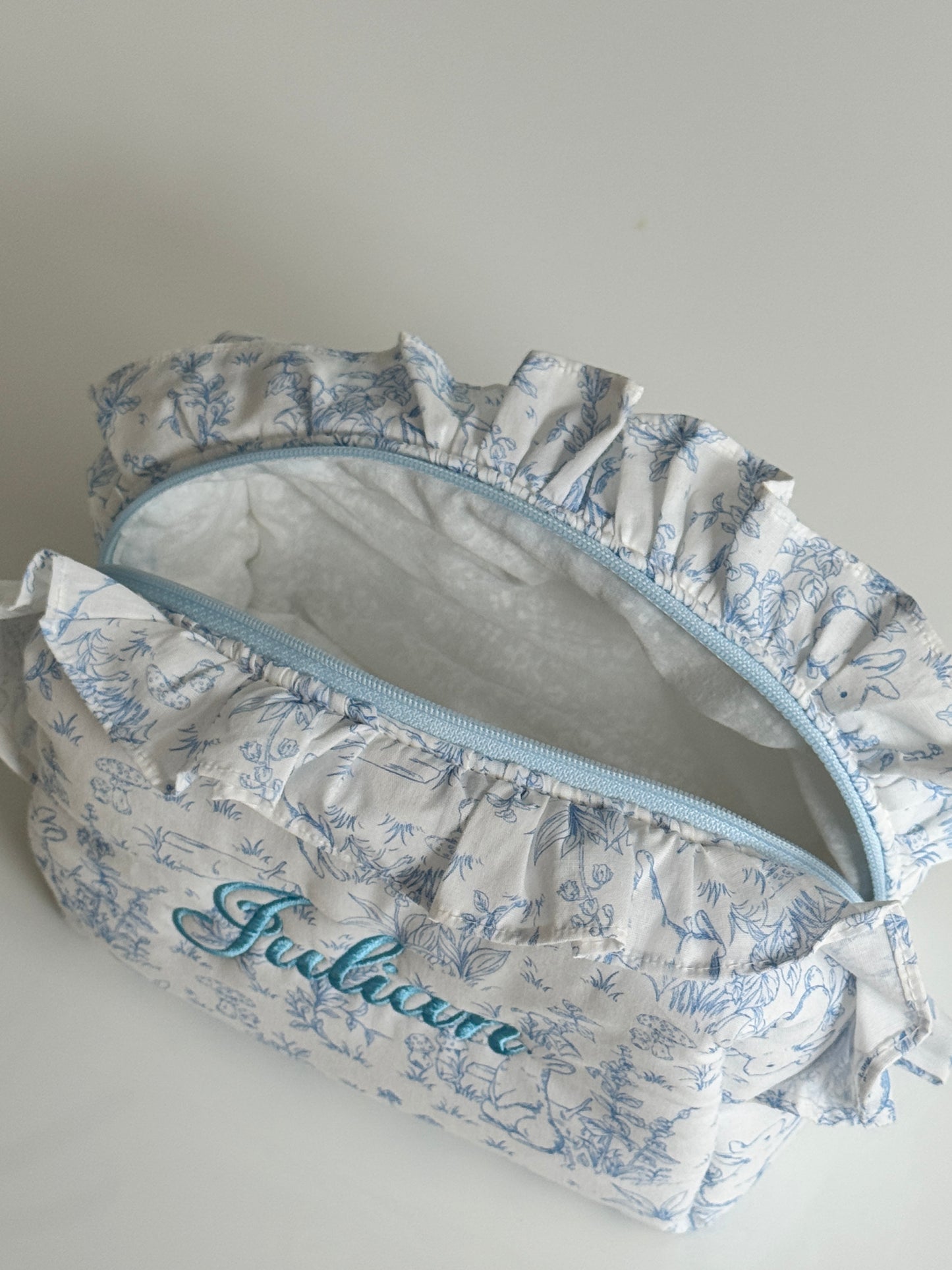 Makeup Pouch - Woodland Toile - Custom Name