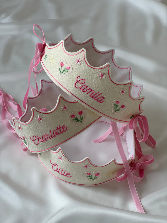 Embroidered Crown - Spring
