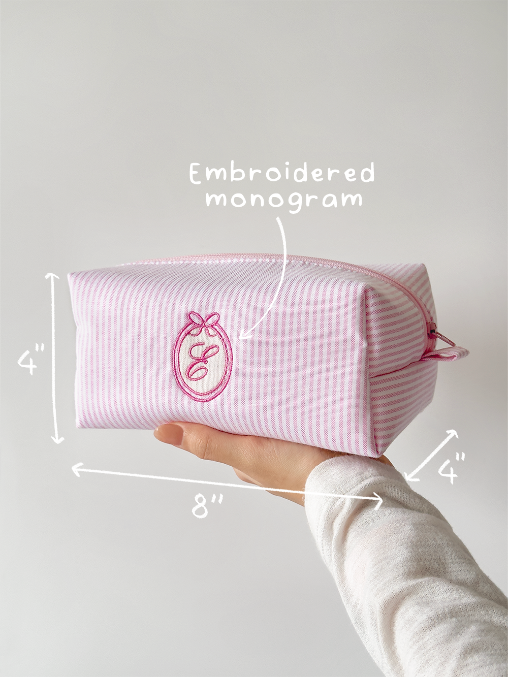 Makeup Pouch - Candy Stripe