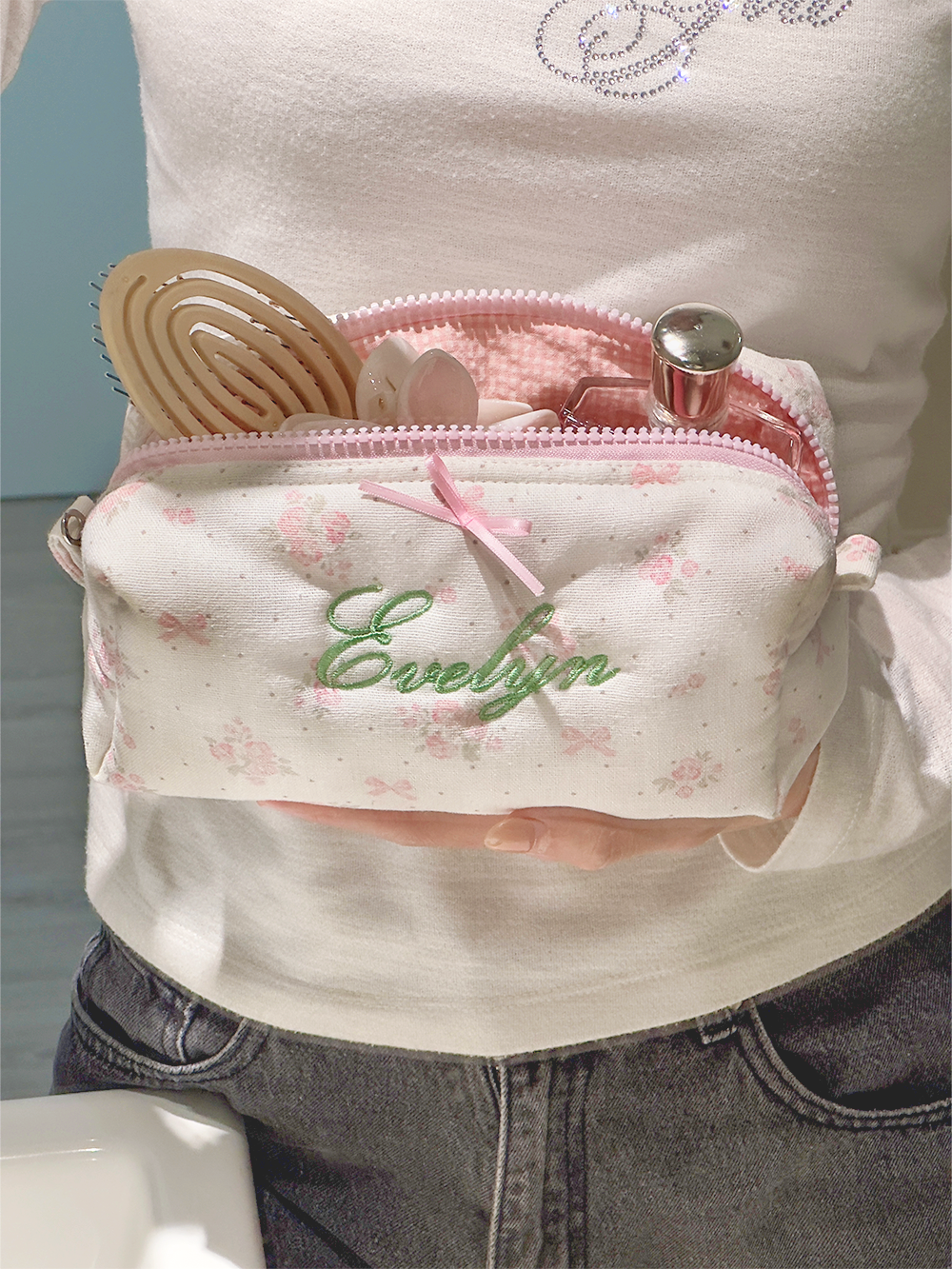 Makeup Pouch - Rosebud