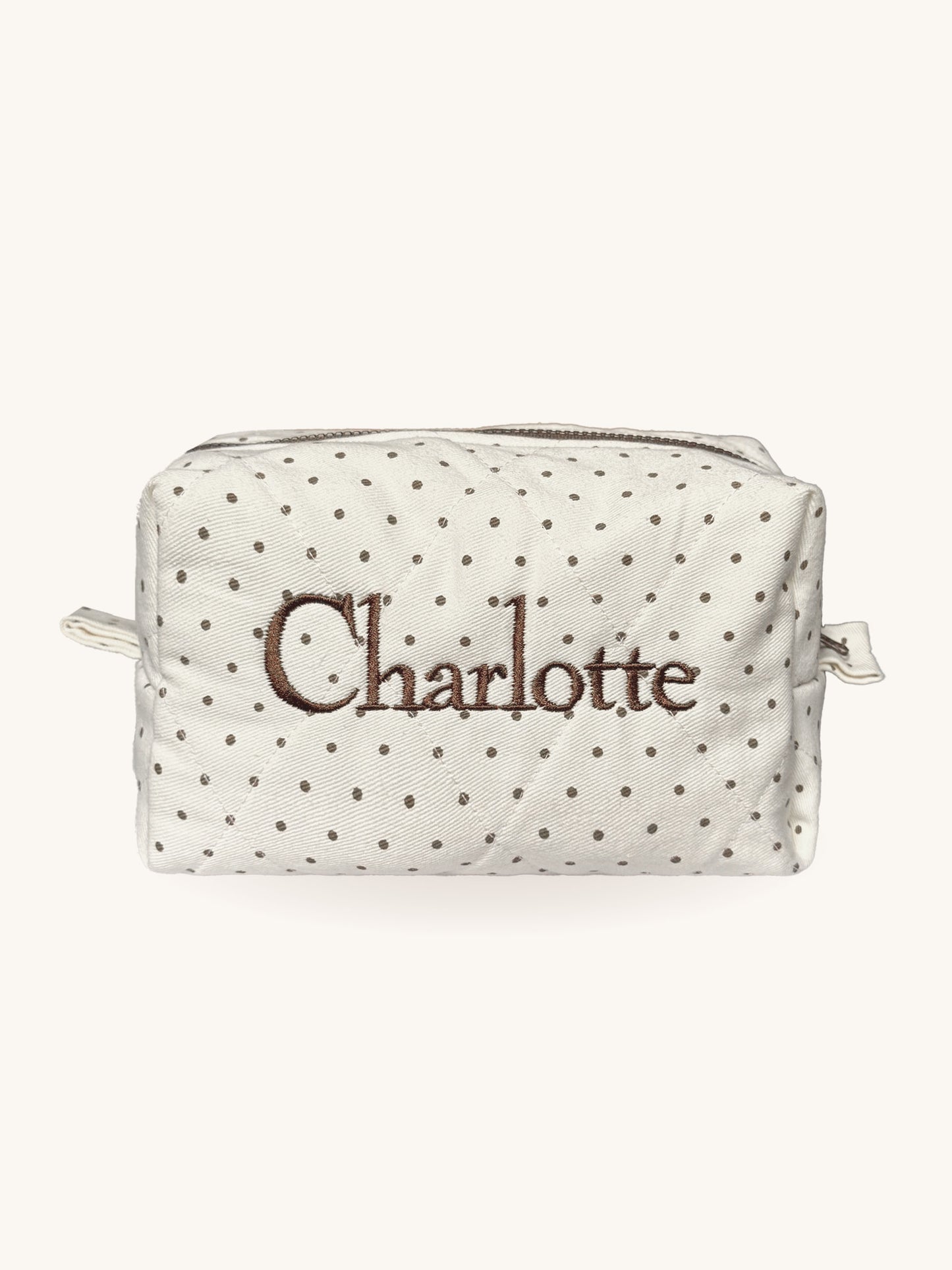 Makeup Pouch - Polka - Custom Name