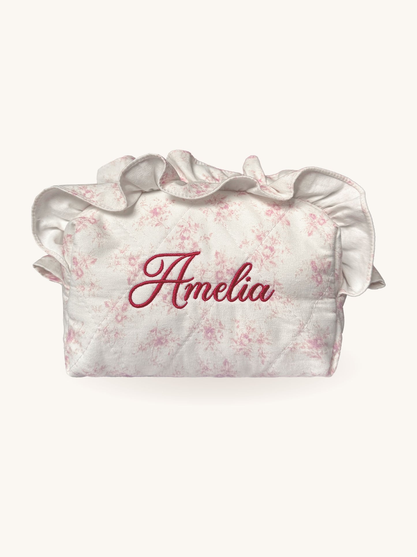 Makeup Pouch - Poetic Bloom - Custom Name