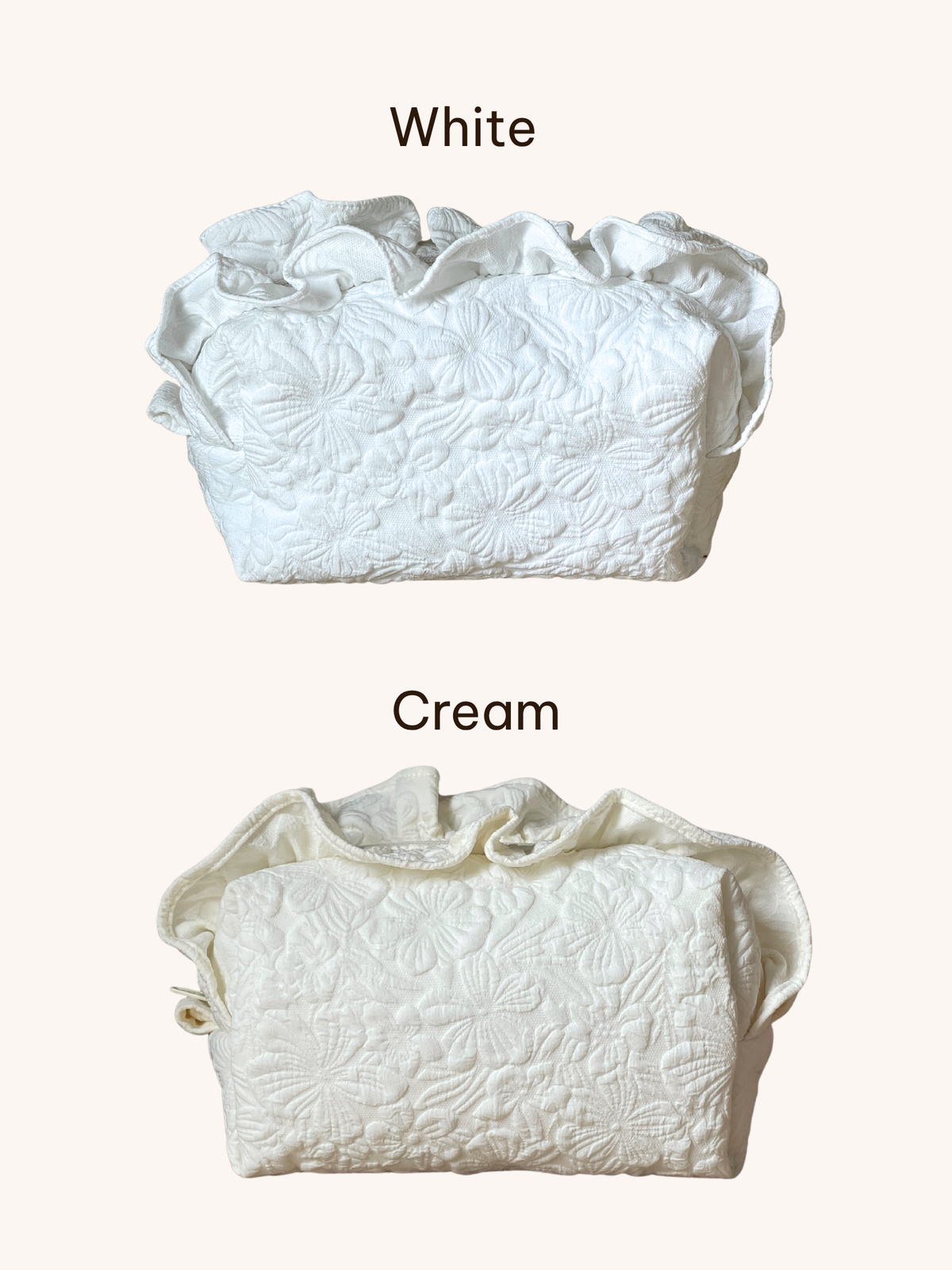 Makeup Pouch - White Garden 2