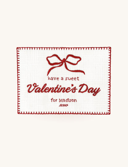 Embroidered Love Card - Sweet Valentines