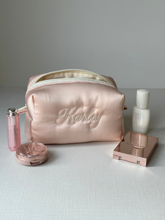 Makeup Pouch - Silk Dream - Custom Name