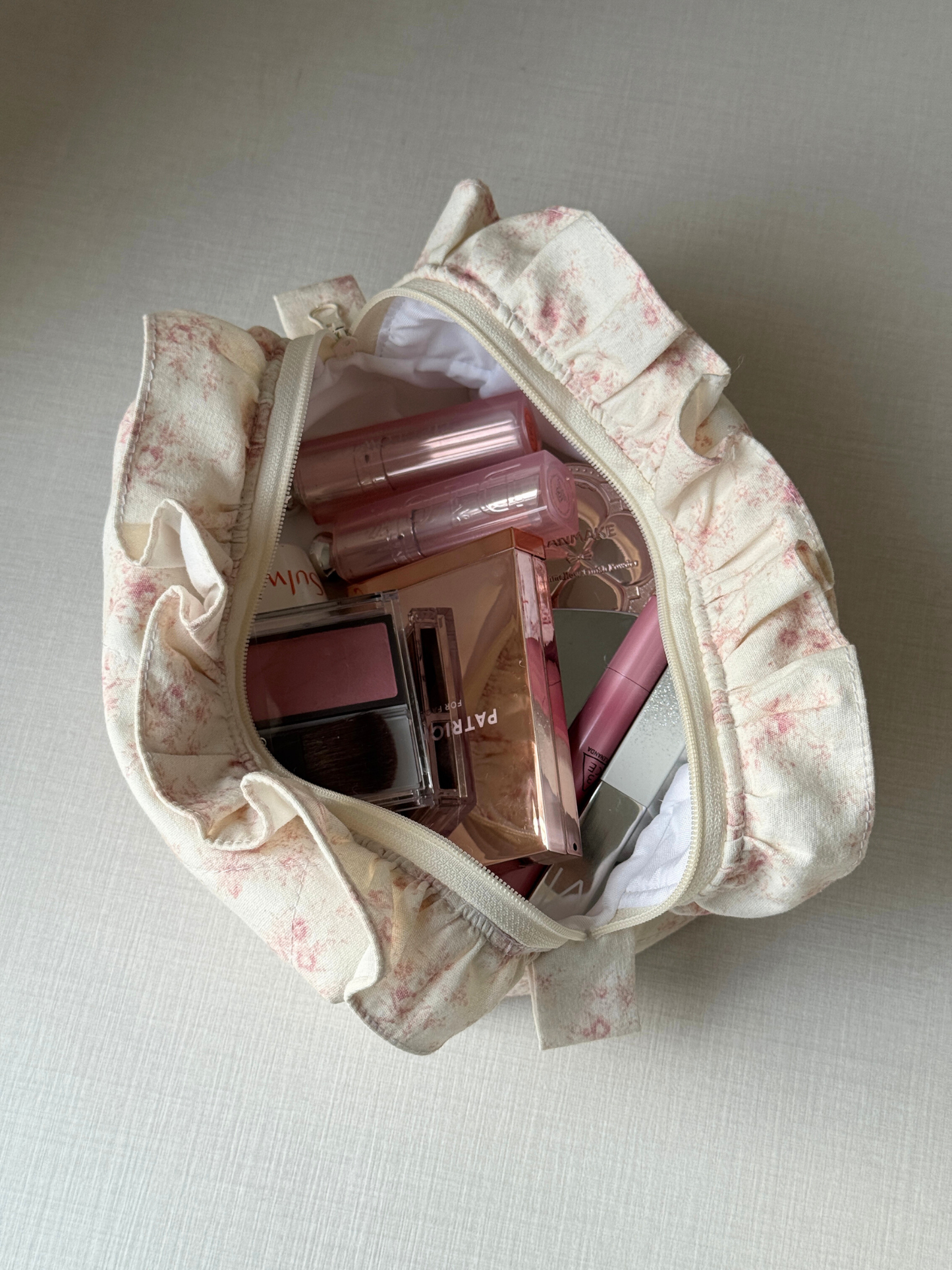 Makeup Pouch - Poetic Bloom - Custom Pet Image