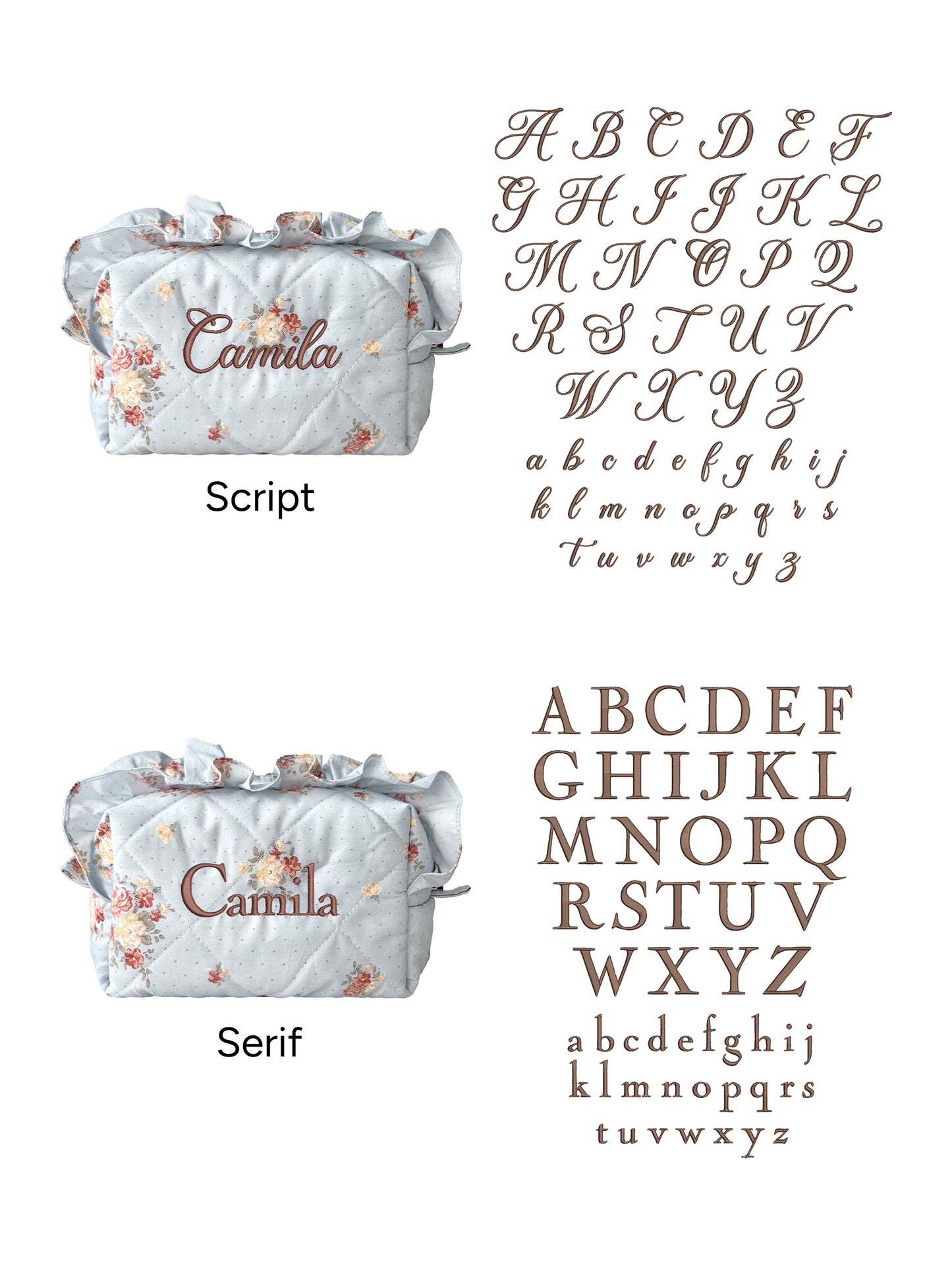 Makeup Pouch - Blue Hour - Custom Name