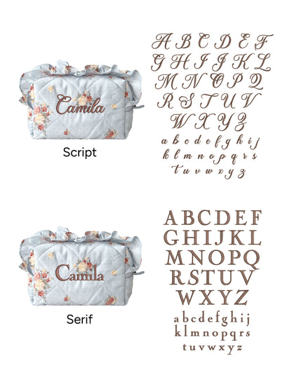 Makeup Pouch - Blue Hour - Custom Name