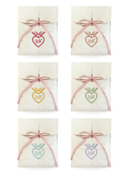 iPad/Laptop Sleeve - Ribbon Kiss - Custom Initial