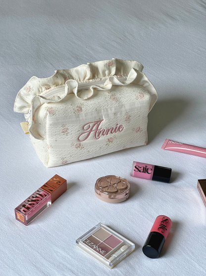 Makeup Pouch - Rosalie Bloom - Custom Name