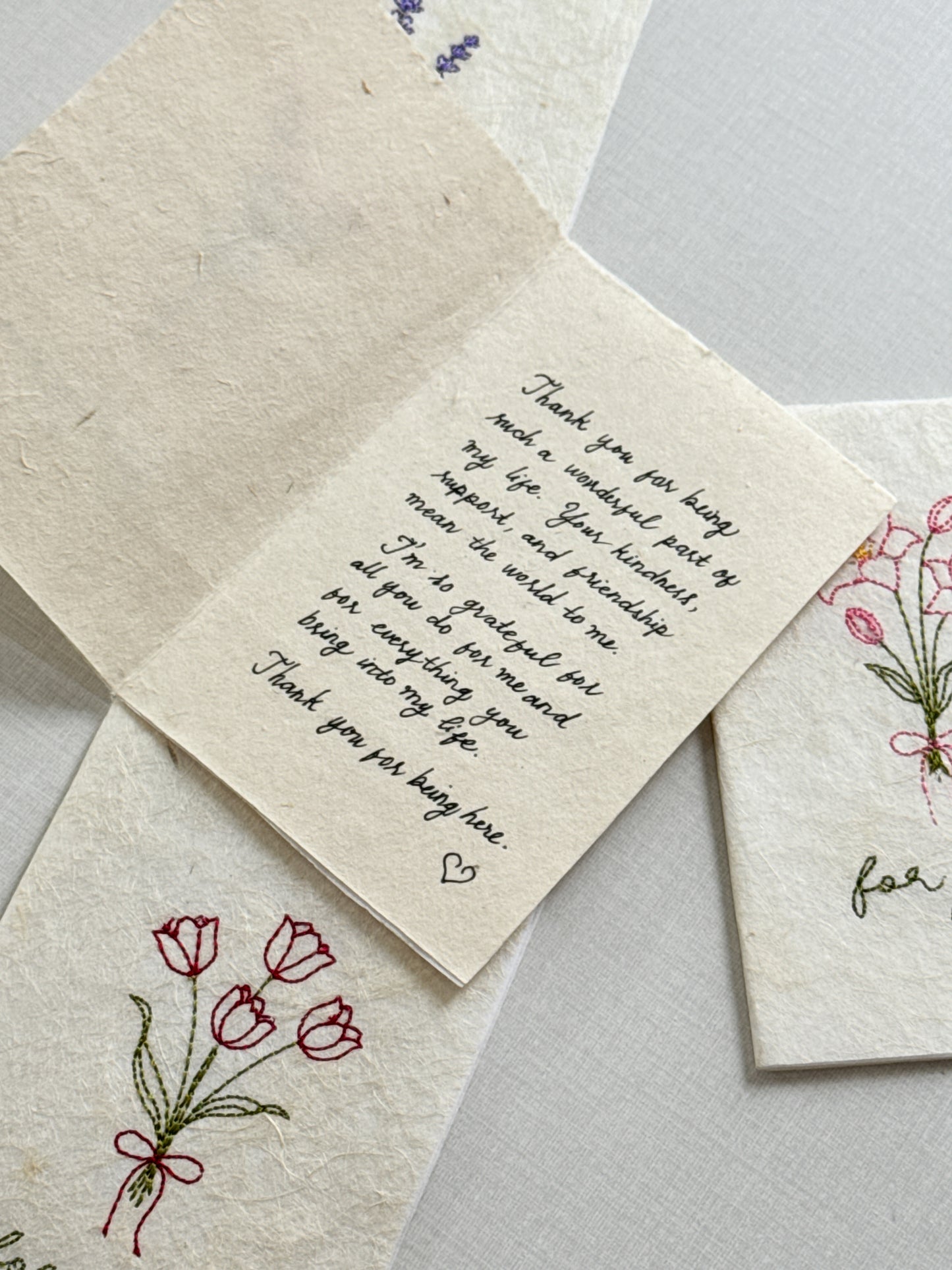 Embroidered Card - For You