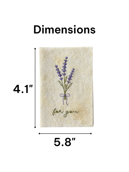 Embroidered Card - For You
