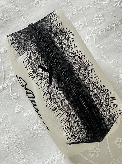 Makeup Pouch - Noir Secret 2 - Custom Name