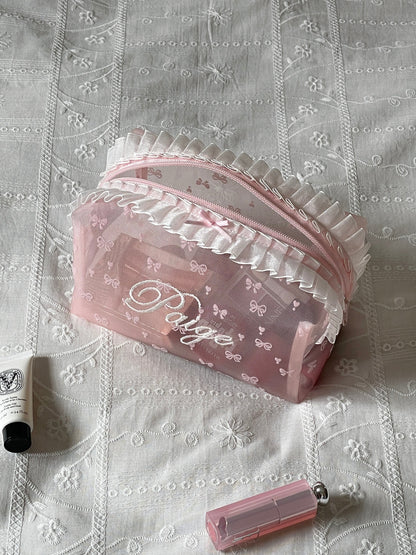 Makeup Pouch - Blush Secret 2 - Custom Name
