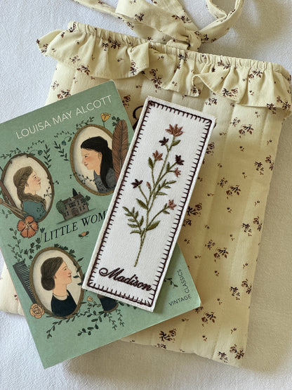 Embroidered Bookmark - Vintage Bloom