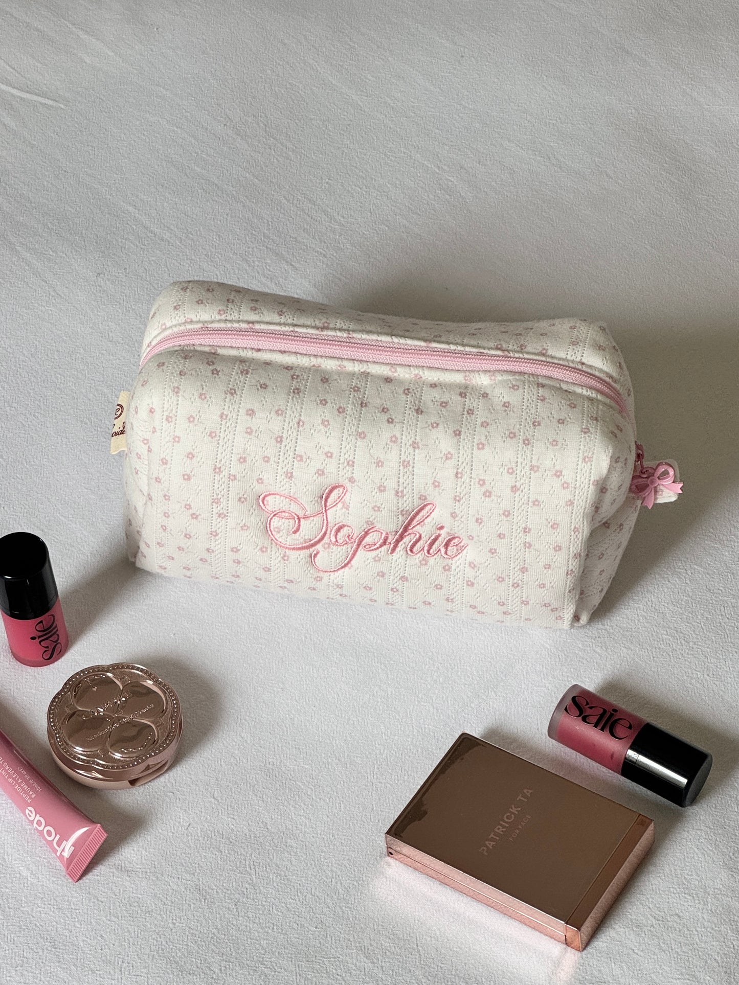 Makeup Pouch - Sweet Meadow - Custom Name