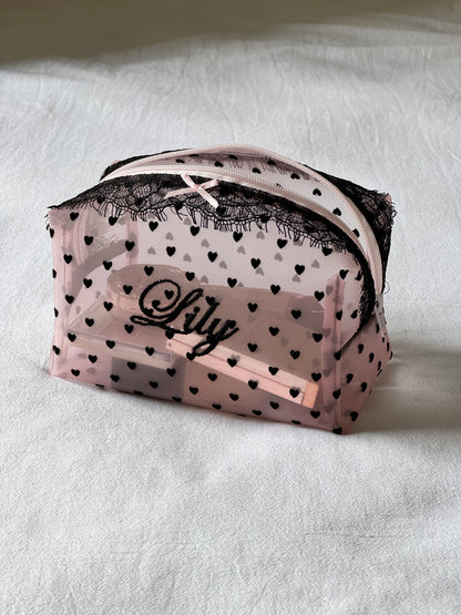 Makeup Pouch - Blush Secret 4 - Custom Name