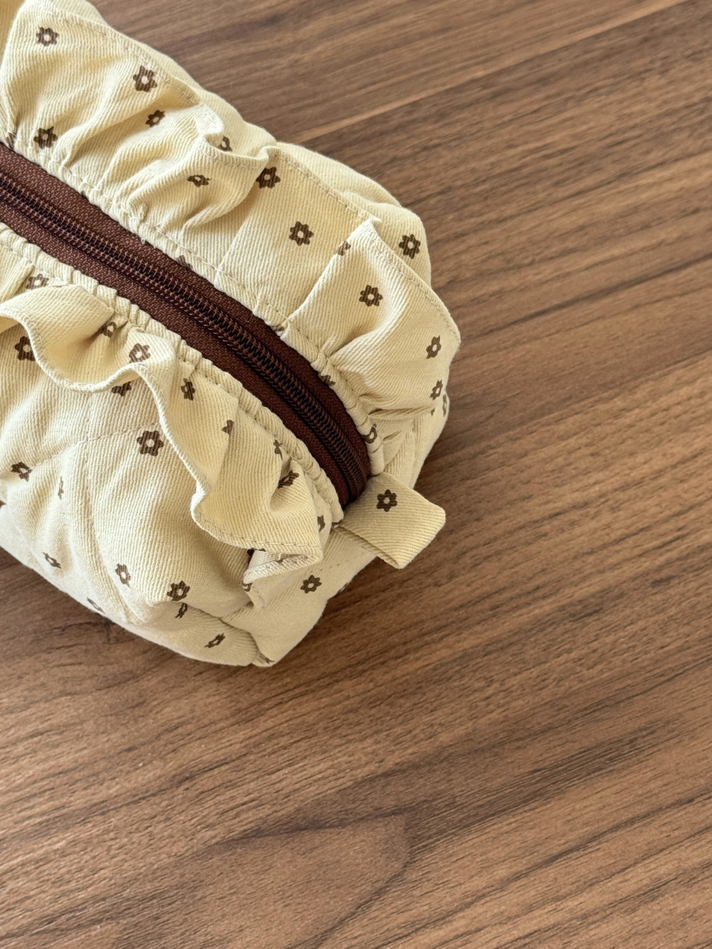 Makeup Pouch - Cappuccino 2 - Custom Name