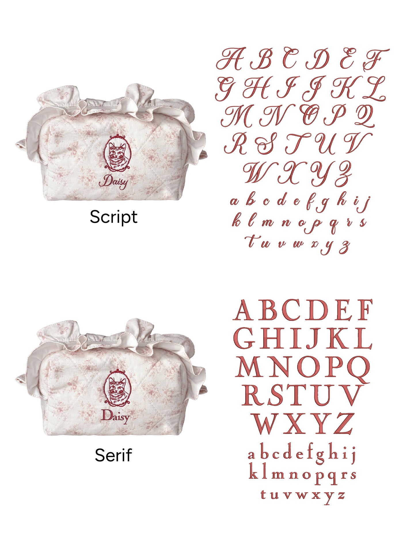 Makeup Pouch - Poetic Bloom - Custom Pet Image