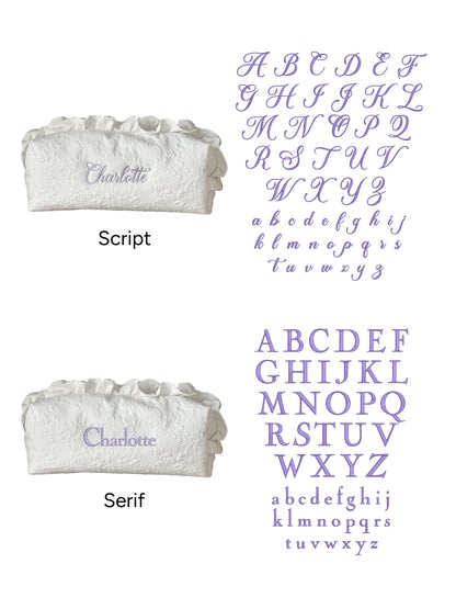 Dyson Airwrap Pouch - White Garden - Custom Name