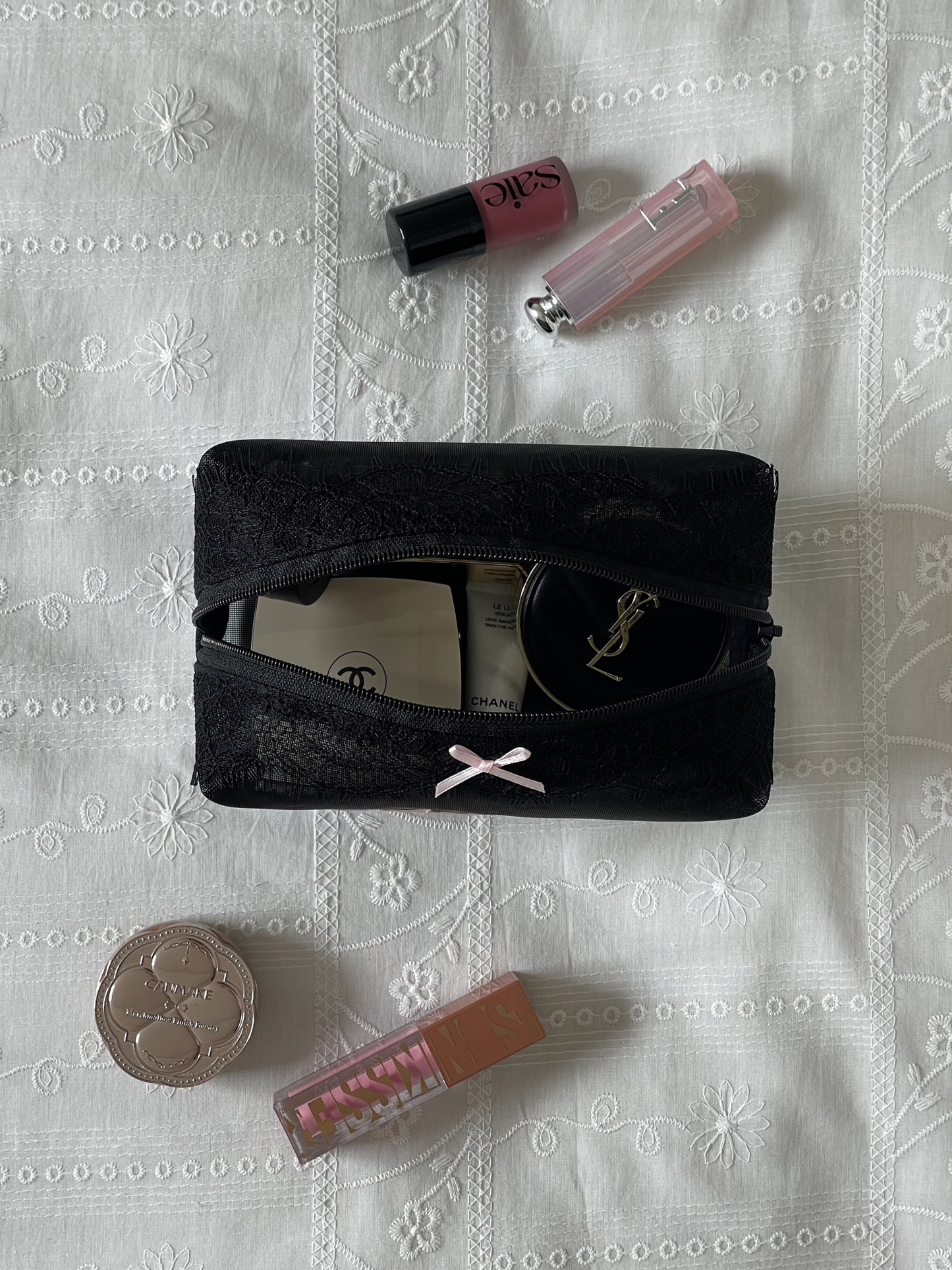 Makeup Pouch - Noir Secret 3 - Custom Name