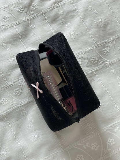 Makeup Pouch - Noir Secret 3 - Custom Name