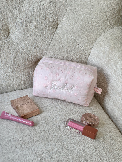 Makeup Pouch - Cherry Blossom - Custom Name
