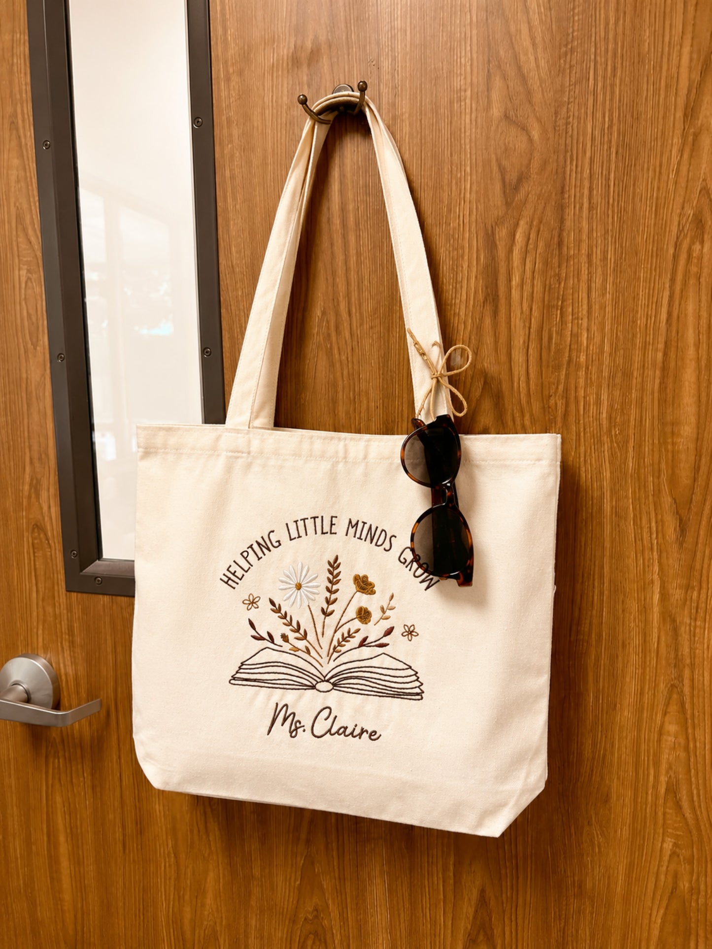 Tote - "Helping Little Minds Grow" - Customizable