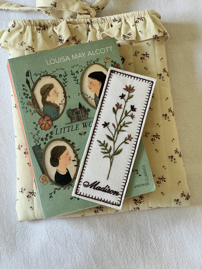 Embroidered Bookmark - Vintage Bloom