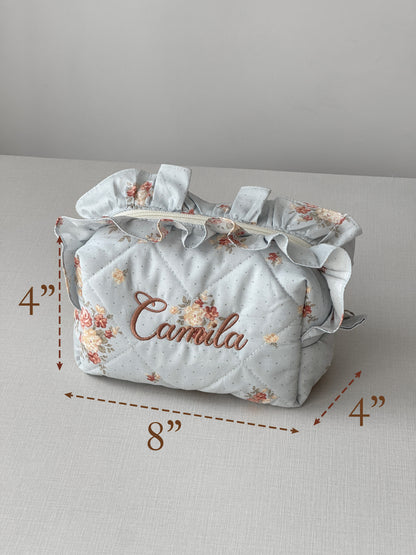 Makeup Pouch - Blue Hour - Custom Name