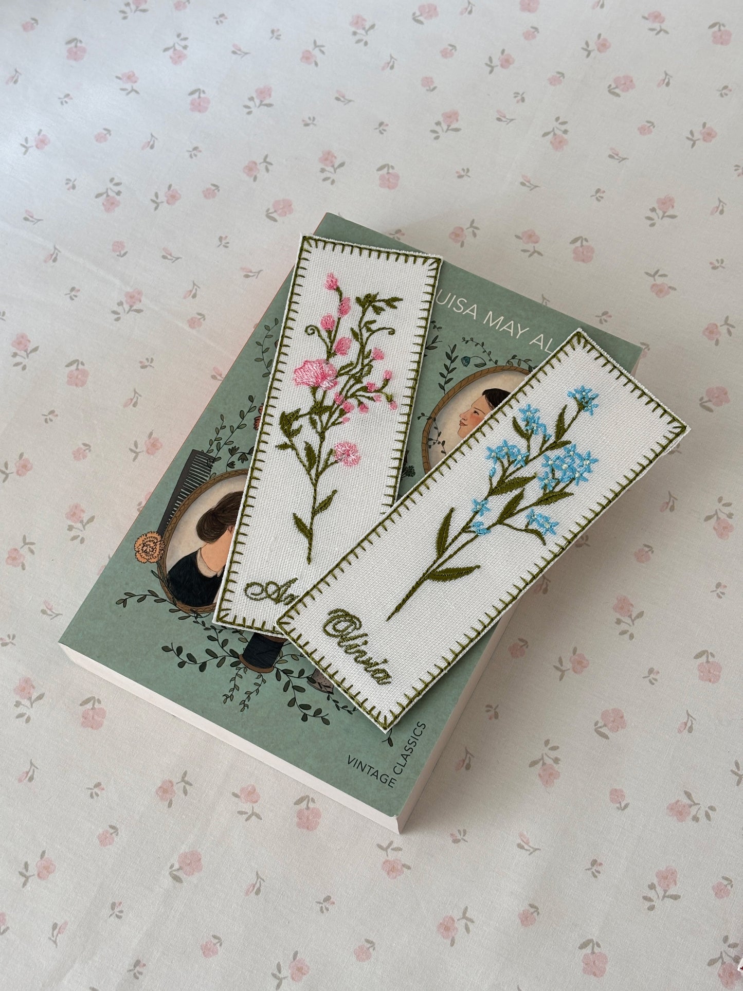 Embroidered Bookmark - Flower