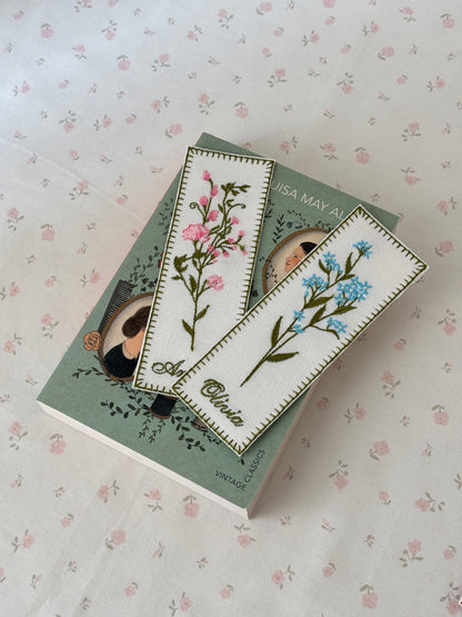 Embroidered Bookmark - Flower