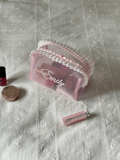 Makeup Pouch - Blush Secret 3 - Custom Name