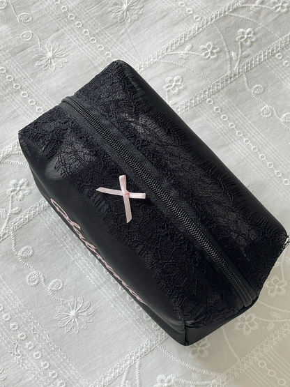 Makeup Pouch - Noir Secret 3 - Custom Name