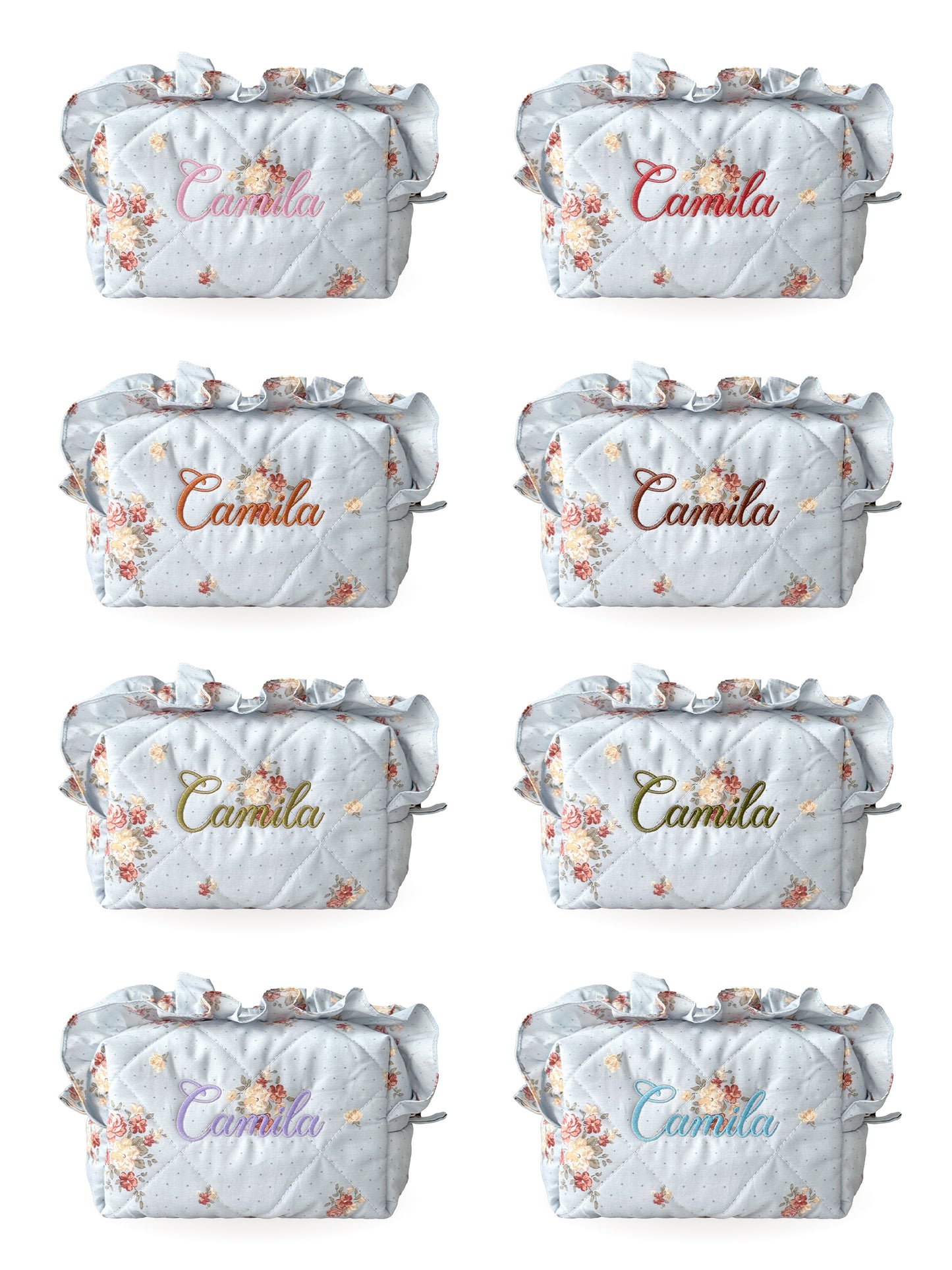 Makeup Pouch - Blue Hour - Custom Name