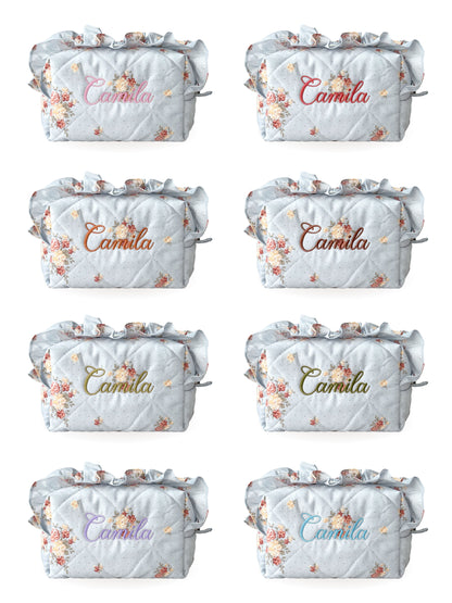 Makeup Pouch - Blue Hour - Custom Name