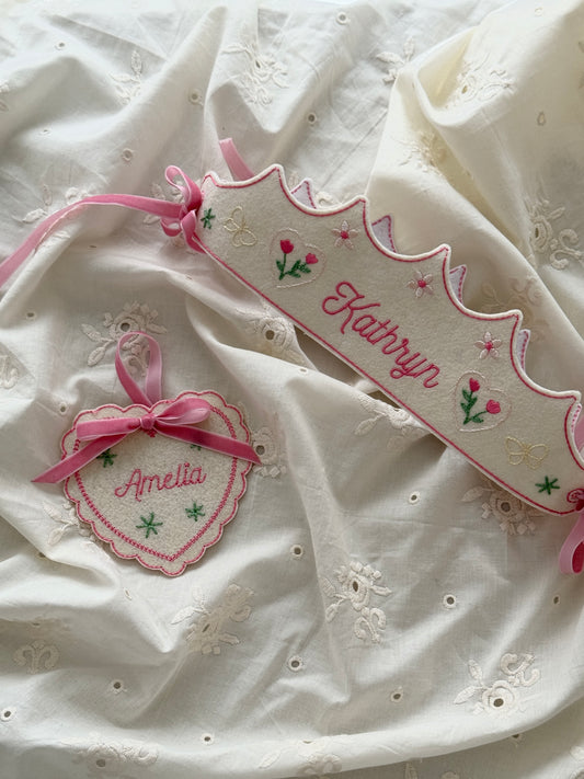 Embroidered Crown - Spring