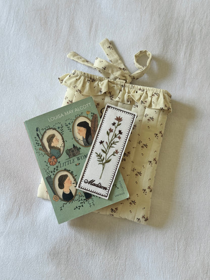 Embroidered Bookmark - Vintage Bloom