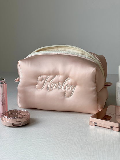 Makeup Pouch - Silk Dream - Custom Name