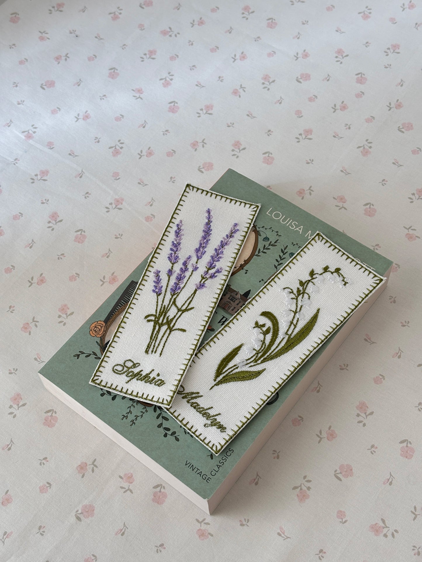 Embroidered Bookmark - Flower