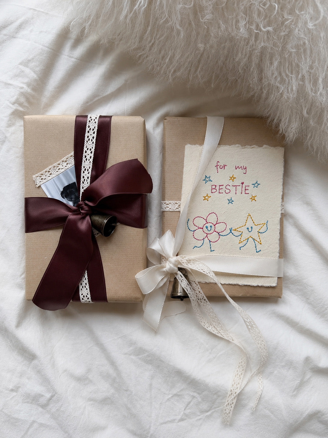 Embroidered Card - For My Bestie