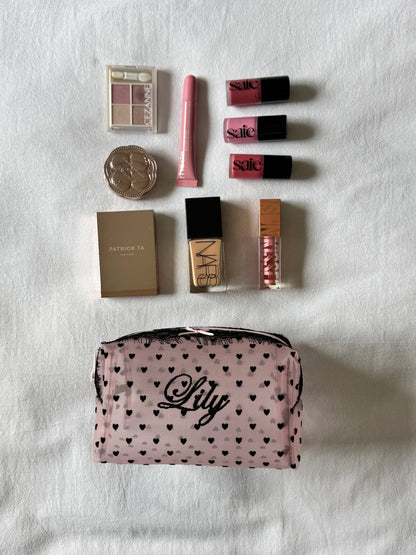Makeup Pouch - Blush Secret 4 - Custom Name